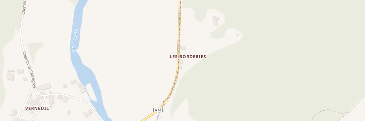 Plan du 40 Les Borderies à Condat-sur-Trincou