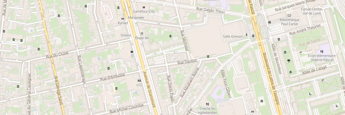 Plan du 20 Rue Danton à Tours