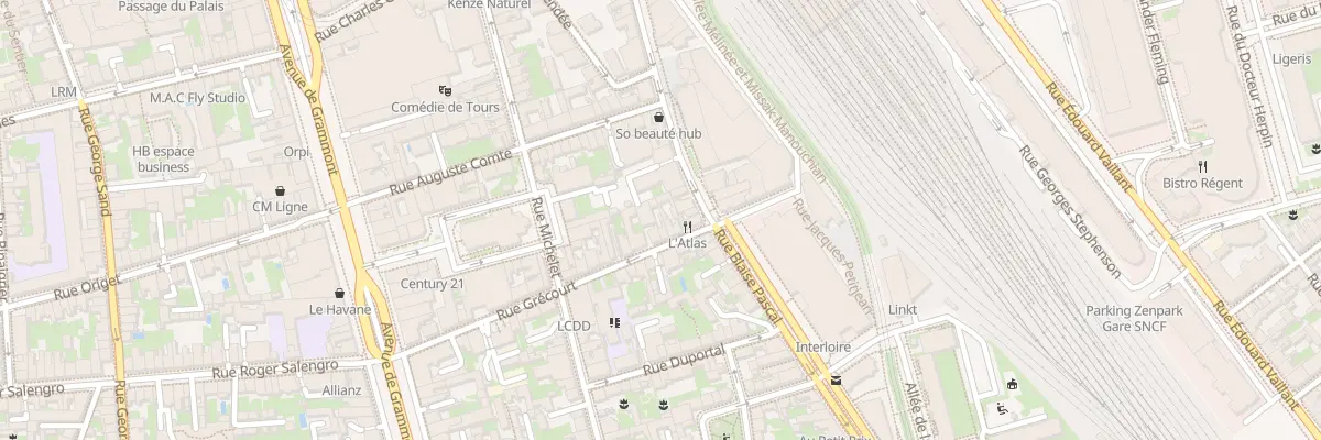 Plan du 28 Rue Grécourt à Tours