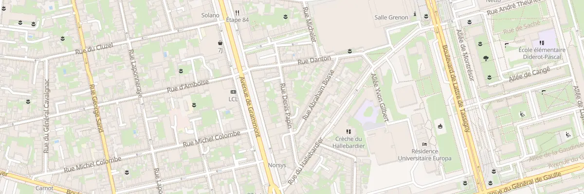 Plan du 34 Rue Denis Papin à Tours