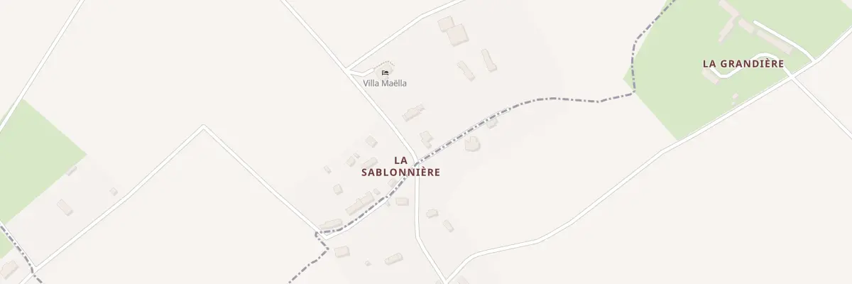 Plan du 134 La Sablonniere à Saint-Michel-Tubœuf