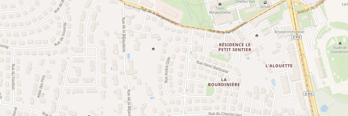 Plan du 6 Rue André Gide à Joué-lès-Tours