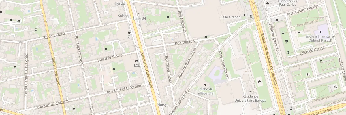 Plan du 28 Rue Denis Papin à Tours