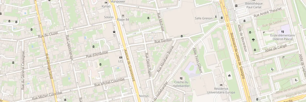 Plan du 24 Rue Denis Papin à Tours