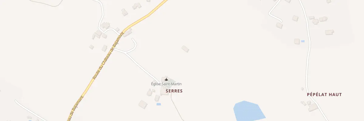 Plan du 141 Che de Serres à Bajamont