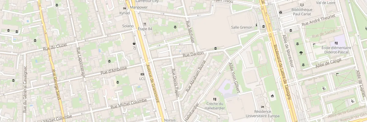 Plan du 21 Rue Danton à Tours