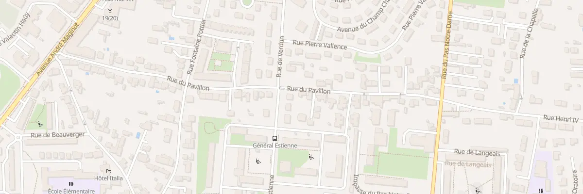 Plan du 13 Av du Général Estienne à Tours