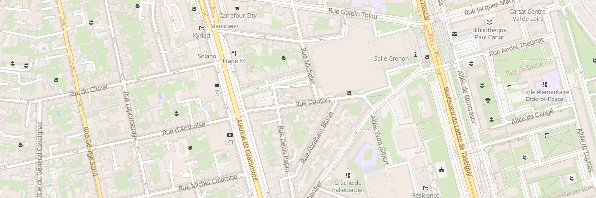 Plan du 24 Rue Danton à Tours