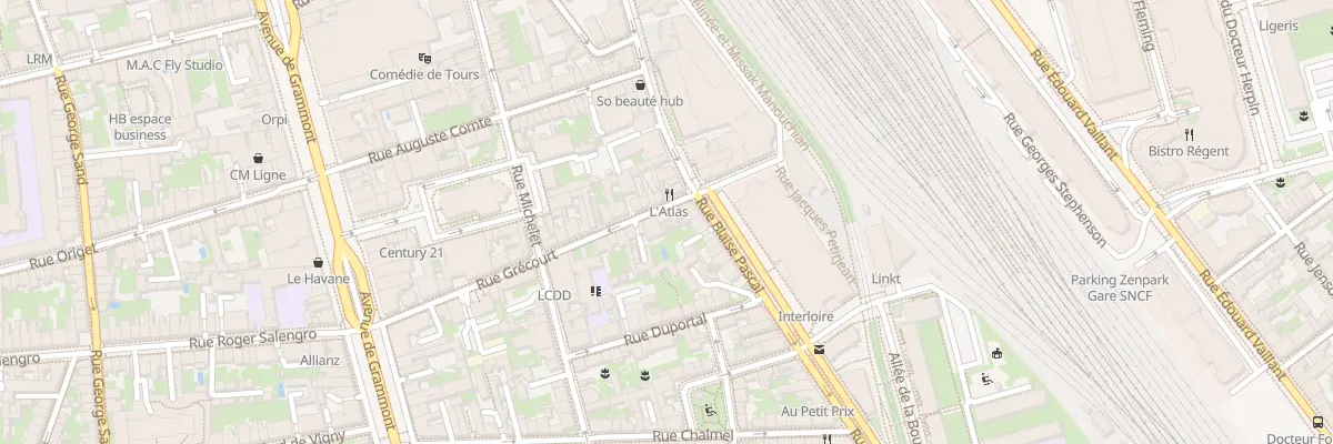 Plan du 31 Rue Grécourt à Tours
