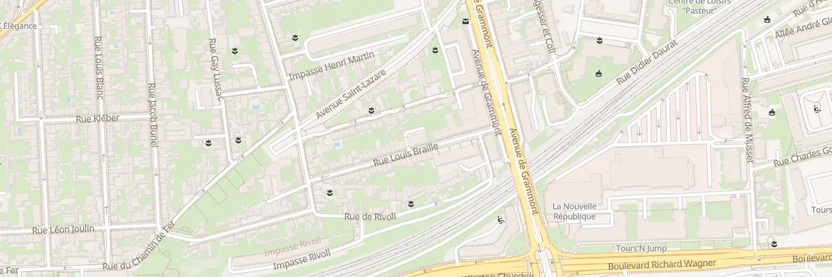 Plan du 21 Rue Louis Braille à Tours