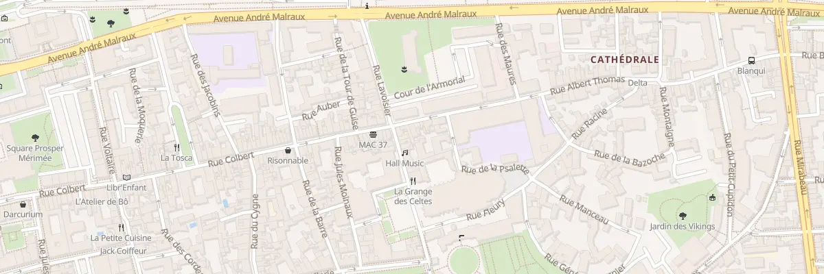 Plan du 1 Rue Albert Thomas à Tours