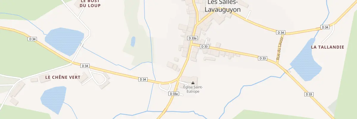 Plan du 5037 Le Bourg aux Salles-Lavauguyon