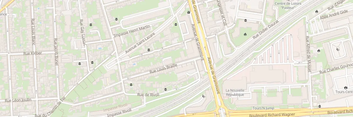 Plan du 15 Rue Louis Braille à Tours