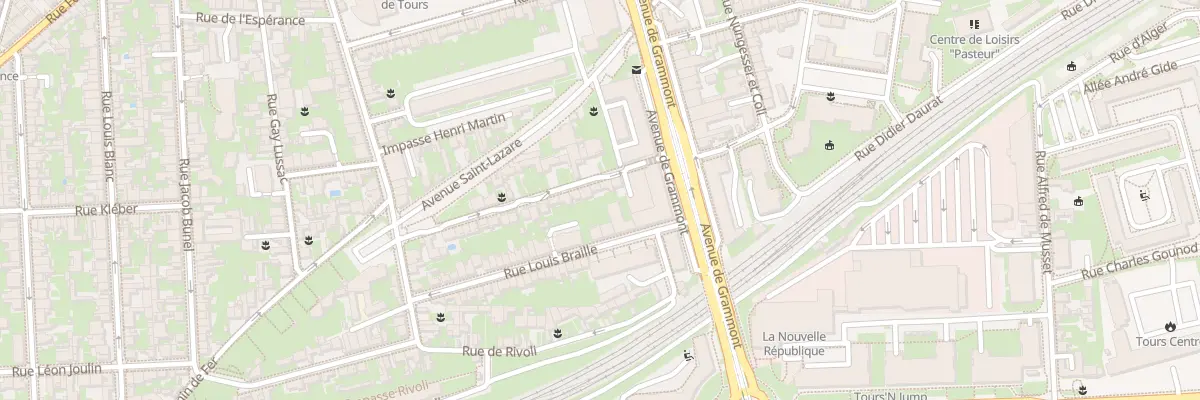 Plan du 10 Rue Jules Verne à Tours