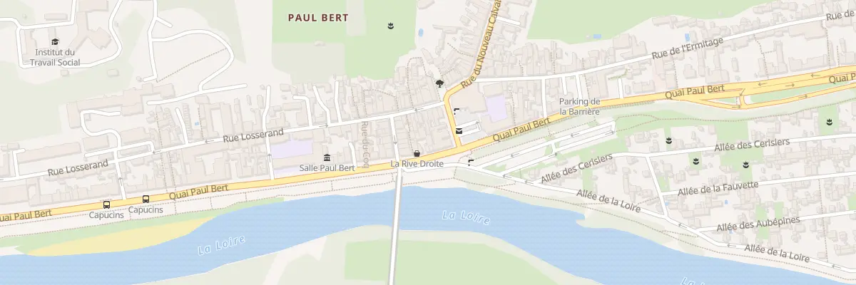 Plan du 61 Quai Paul Bert à Tours