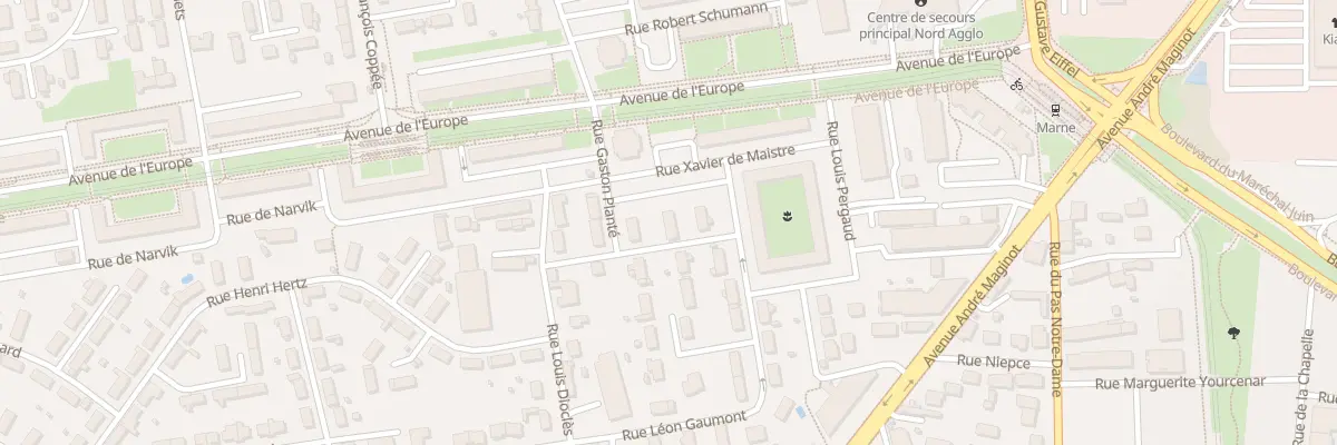 Plan du 8 Rue Léon Gaumont à Tours