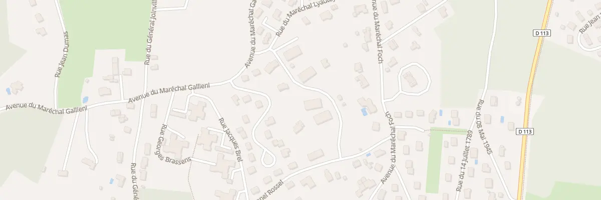 Plan du 2 Rue du Colonel Rossel à Coulounieix-Chamiers