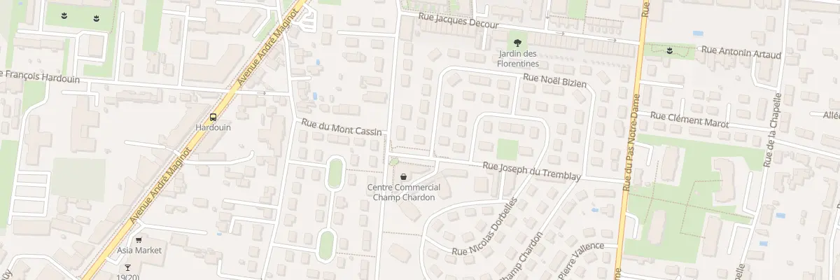 Plan du 43 Rue Noël Bizien à Tours