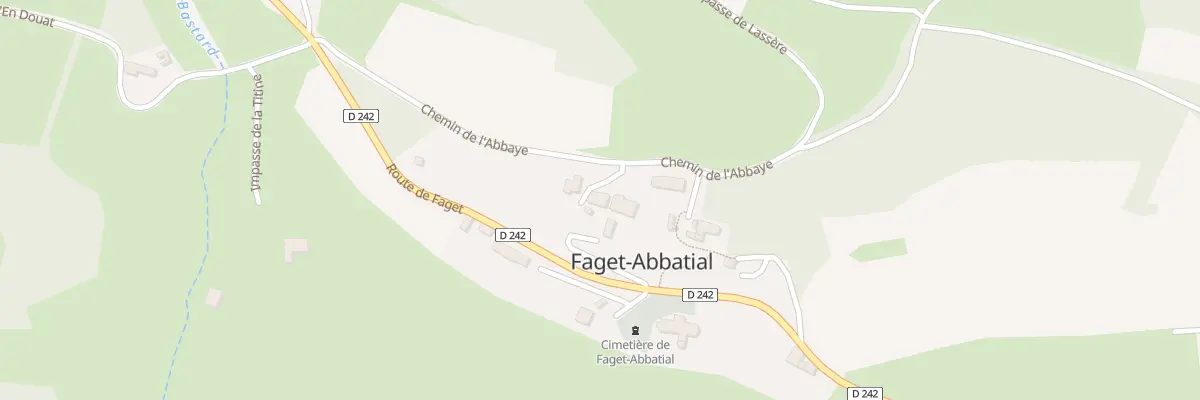 Plan du 270 Chem de l’Abbaye à Faget-Abbatial