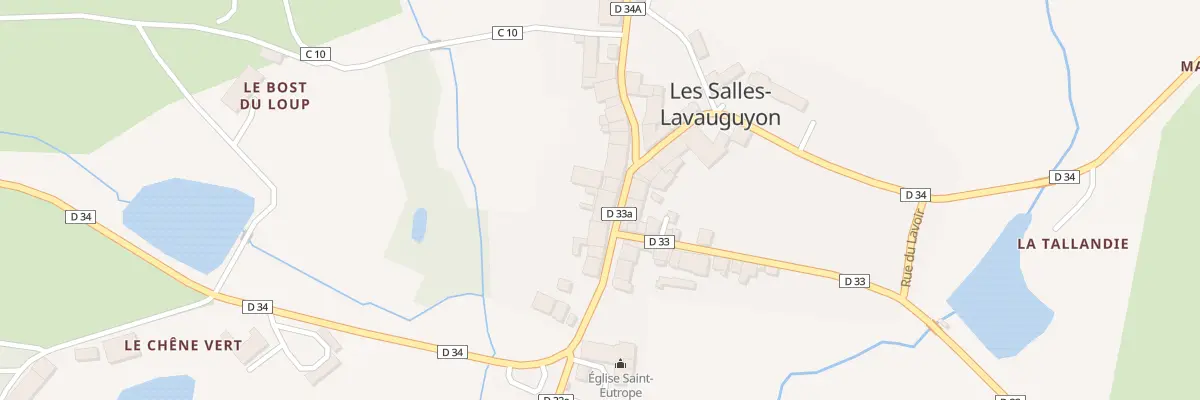 Plan du 5040 Le Bourg aux Salles-Lavauguyon