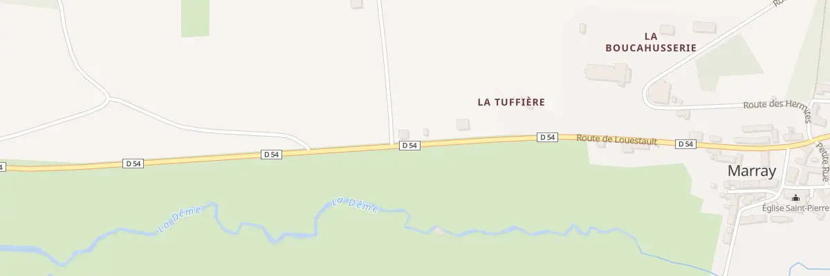 Plan du 19 Rte de Louestault à Marray