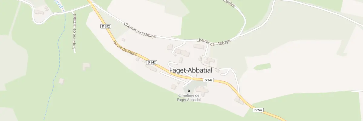 Plan du 5201 Village à Faget-Abbatial