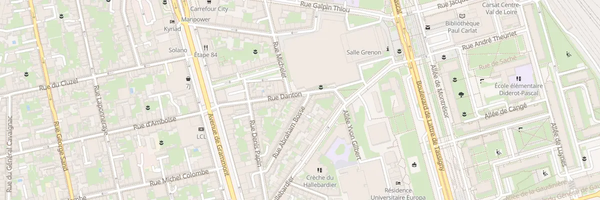 Plan du 33 Rue Danton à Tours