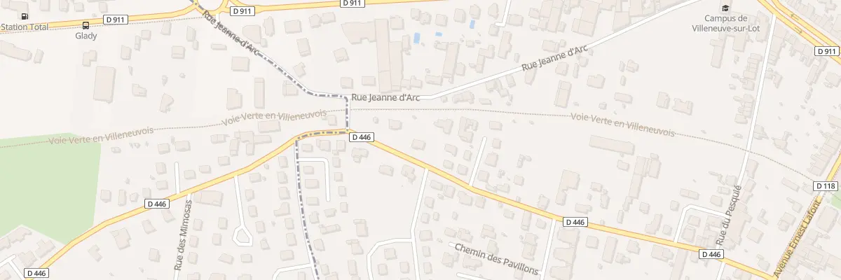 Plan du 50 Rue de Lyes à Villeneuve-sur-Lot