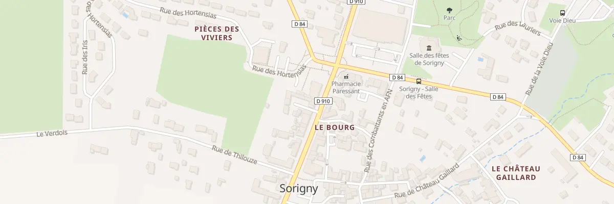 Plan du 266 Imp de la Croix Verte à Sorigny