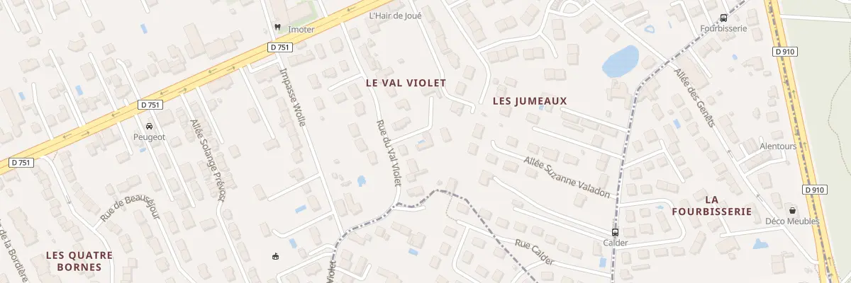 Plan du 49 Rue du Val Violet à Joué-lès-Tours