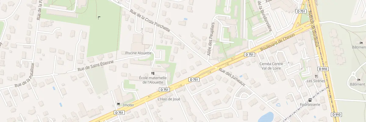 Plan du 4 Rue de la Croix Porchette à Joué-lès-Tours