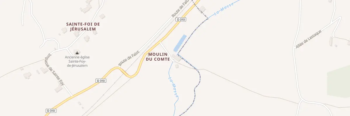 Plan du 185 Moulin du Comte à Bajamont