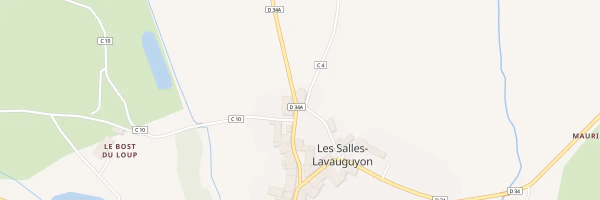 Plan du 5054 Le Bourg aux Salles-Lavauguyon
