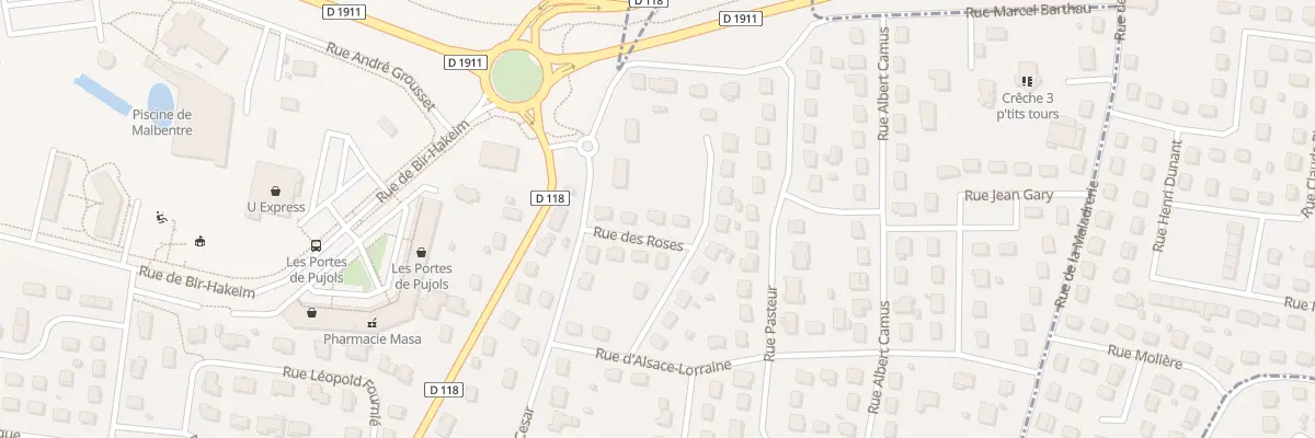 Plan du 4 Rue des Roses à Pujols