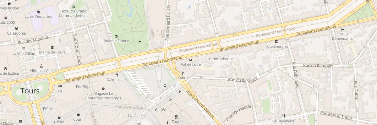 Plan du 31 Bd Heurteloup à Tours