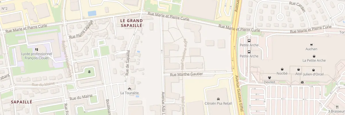 Plan du 9 Av Ada Lovelace à Tours