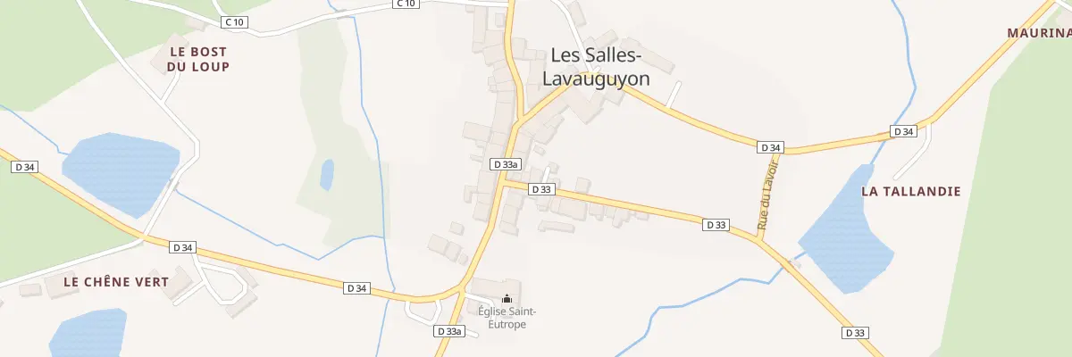 Plan du 5020 Le Bourg aux Salles-Lavauguyon