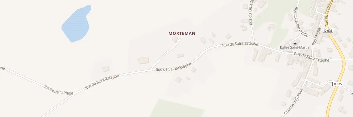 Plan du 22 Rue de Saint-Estèphe à Augignac