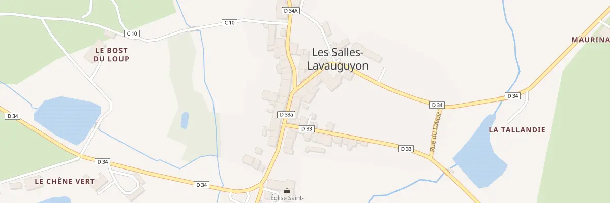 Plan du 5009 Le Bourg aux Salles-Lavauguyon