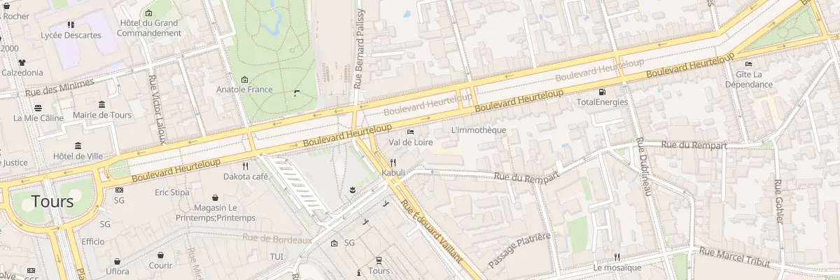 Plan du 35 Bd Heurteloup à Tours