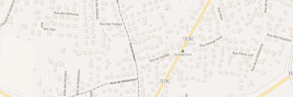 Plan du 6 All des Artilleurs à Villeneuve-sur-Lot