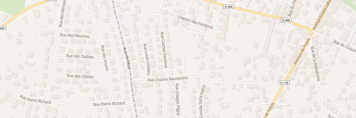 Plan du 9010 Rue Charles Baudelaire à Villeneuve-sur-Lot