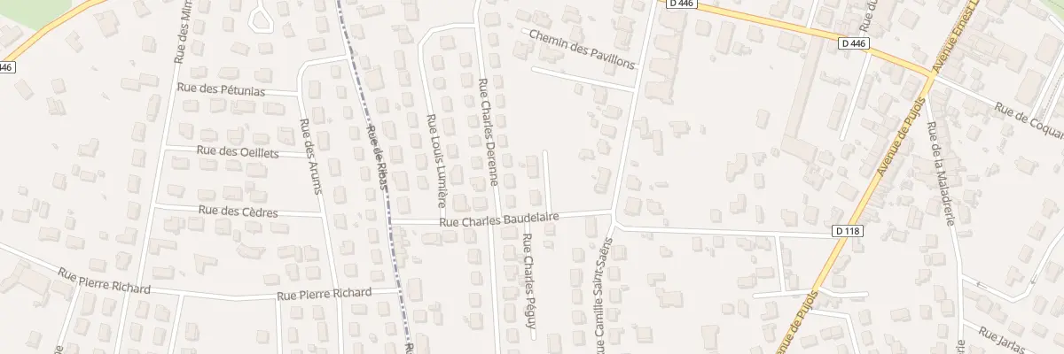 Plan du 9009 Rue Charles Baudelaire à Villeneuve-sur-Lot