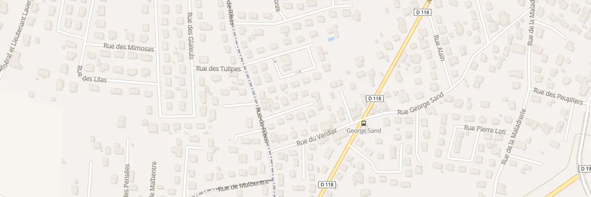 Plan du 5 All des Artilleurs à Villeneuve-sur-Lot