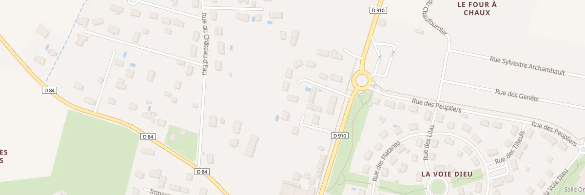 Plan du 5800 Le Bourg à Sorigny