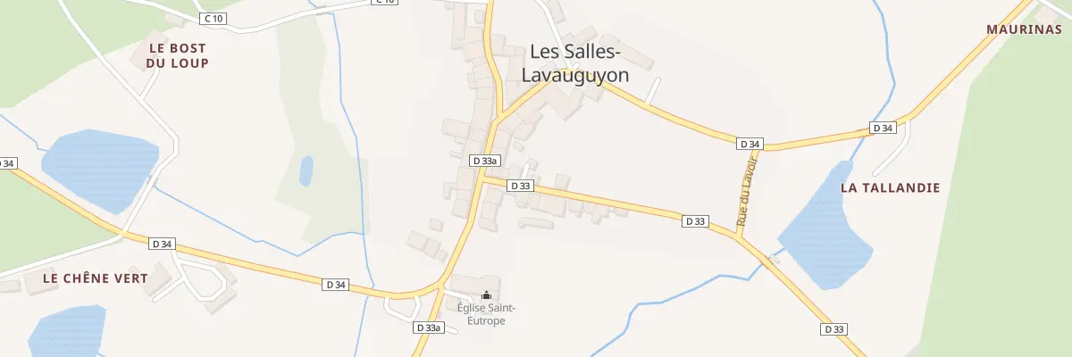 Plan du 5021 Le Bourg aux Salles-Lavauguyon