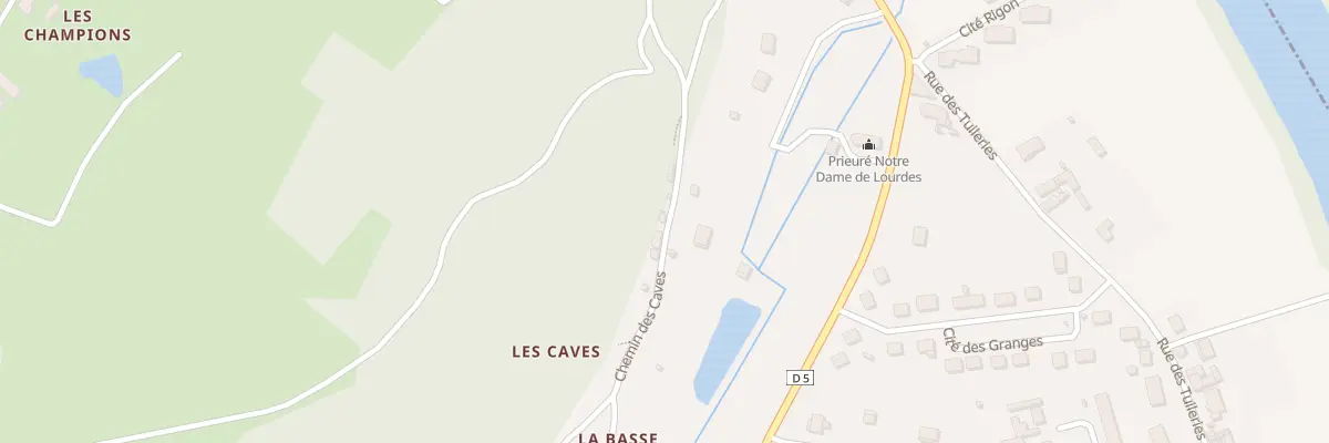 Plan du 5165 Les Caves à Saint-Rémy-sur-Creuse