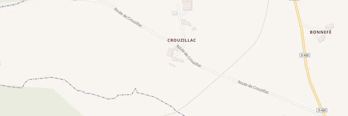 Plan du 60 Crouzillac à La Sauvetat-sur-Lède
