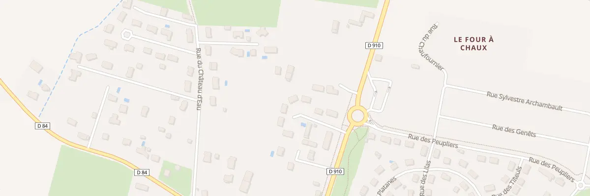 Plan du 5800 Le Bourg à Sorigny