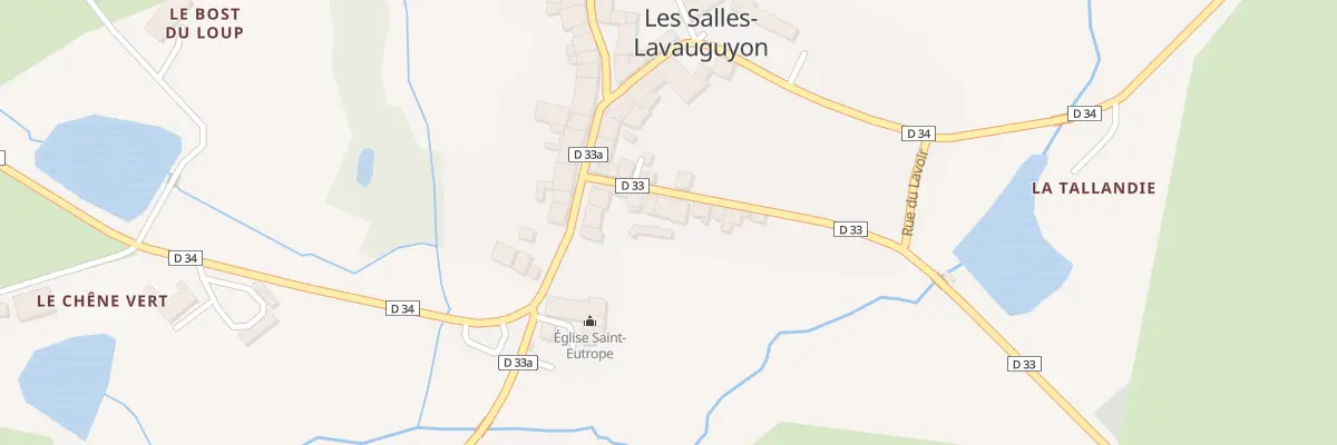 Plan du 5025 Le Bourg aux Salles-Lavauguyon